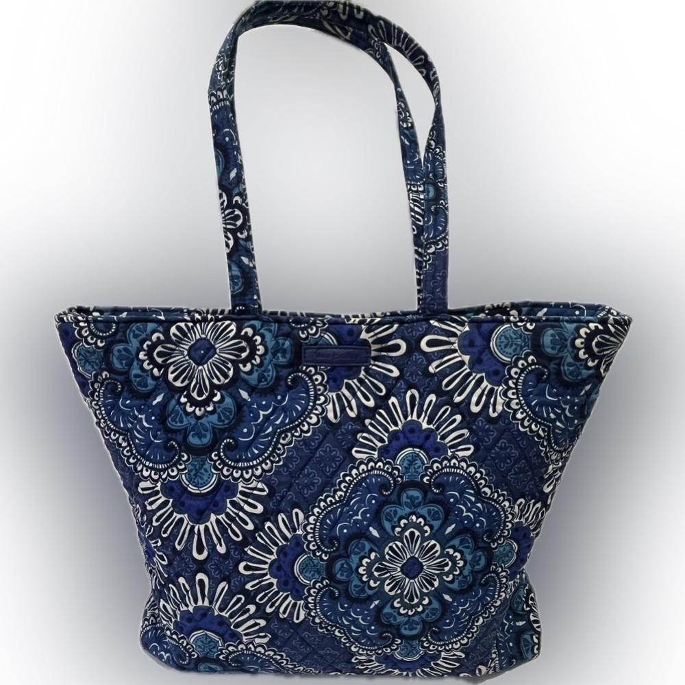 Retired 2008 Vera Bradley Blue Tapestry Tote